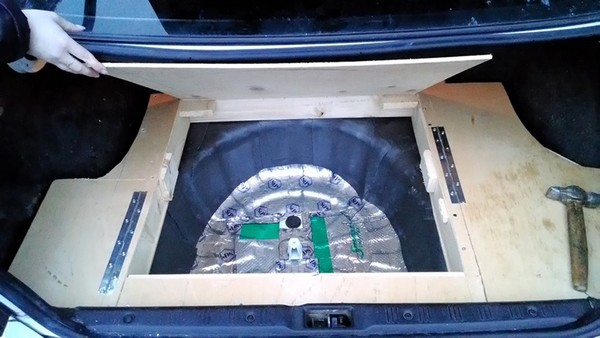 Изготовление фальшпола багажника Nissan Sunny b15
