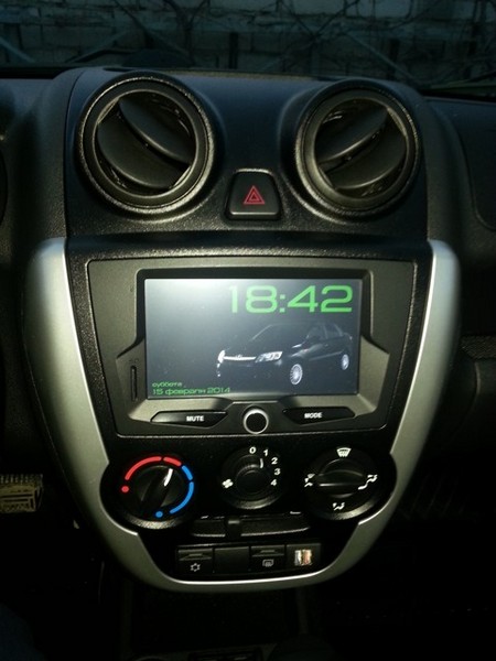 Установка магнитолы Лада Гранта