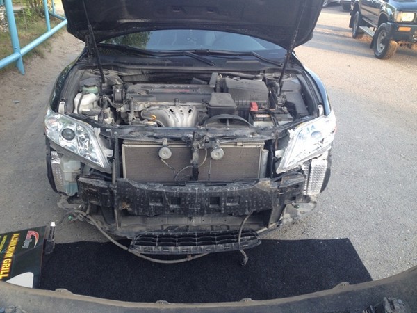 Чистка радиатора Toyota Camry ACV40