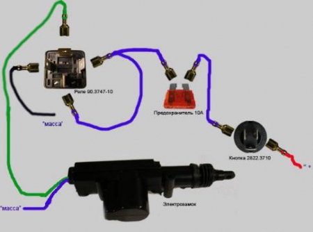 Автоматический замок багажника Ваз 2113