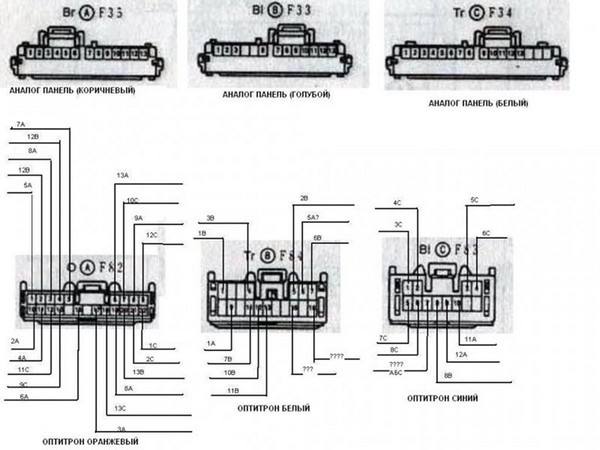 Подключение ОПТИТРОНА Toyota Caldina