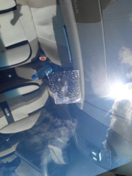 Удаление мелких сколов на лобовом стекле своими руками Nissan Sunny