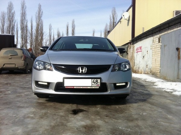 Установка ДХО Honda Civic