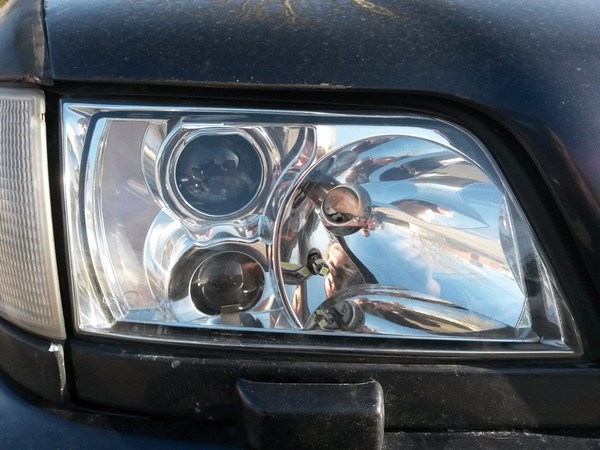 Головной свет, настройка биксеноновых линз Audi A6 C4