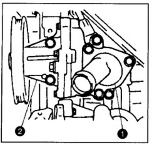 Замена термостата на двигателе 2.0 Suzuki New Grand Vitara