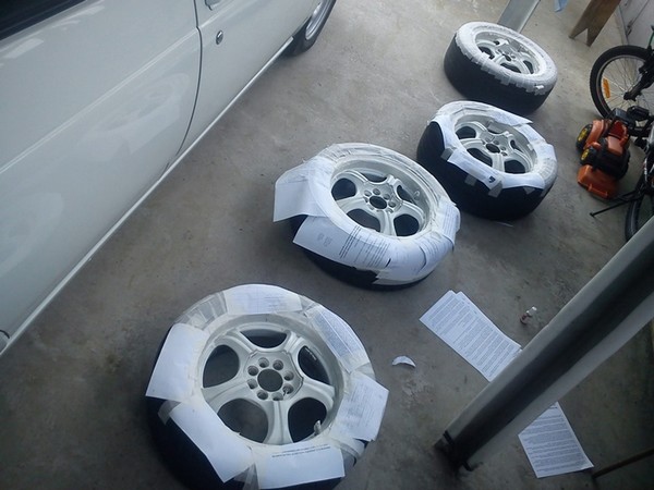 Покраска дисков R15 в Ладе Приоре