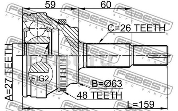 Какой ШРУС стоит на Camry ACV40