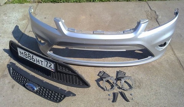 Установка переднего ST бампера на Ford Focus 2 своими руками