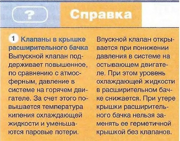 Проверка работоспособности крышки расширительного бачка в Ладе Приора