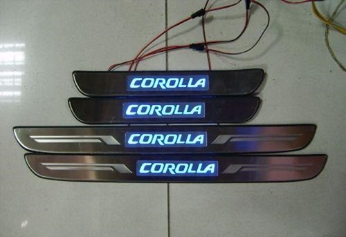 Установка и подключение накладок на пороги с LED вставками для Toyota Corolla 140/150 Установка и подключение накладок на пороги с LED вставками для Toyota Corolla 140/150