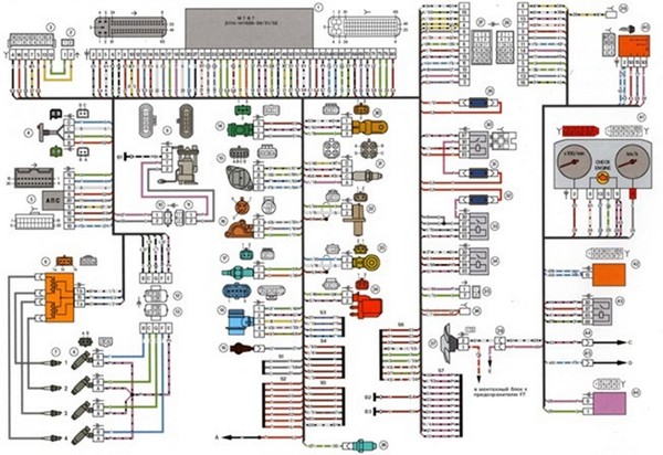 Схемы электрических соединений для ВАЗ