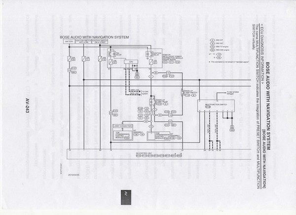 Схемы для замены магнитолы Nissan Tiida