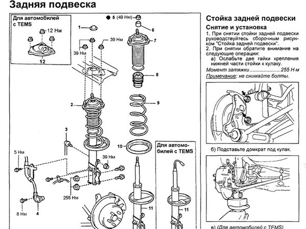 Инструкция по задней подвеске Toyota Mark II Qualis