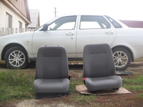 Установка подогрева сидений в Ладу Приора