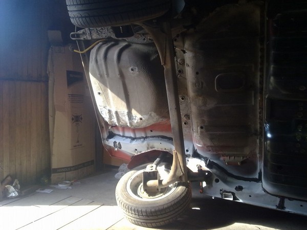 Замена правого заднего лонжерона ВАЗ 2108
