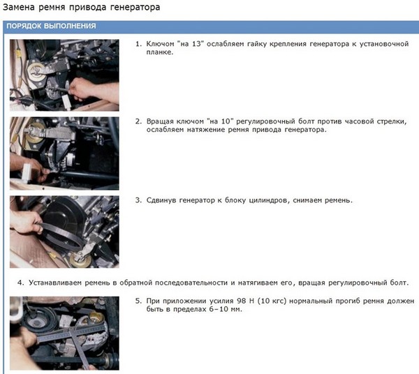 Замена ремня генератора на ВАЗ 2112