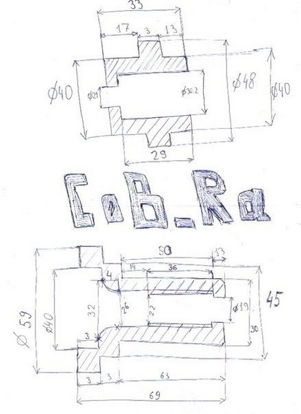 Необслуживаемые передние ступицы на ВАЗ 2107 (чертеж втулок)