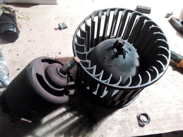 Разбор моторчика печки