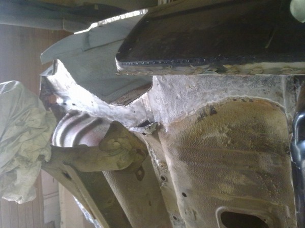 Замена правого заднего лонжерона ВАЗ 2108