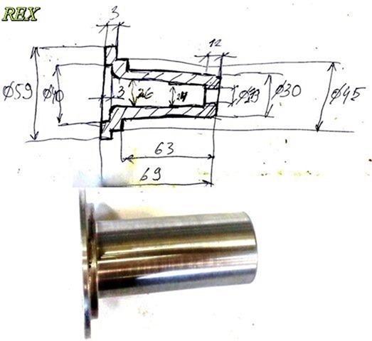 Необслуживаемые передние ступицы на ВАЗ 2107 (чертеж втулок)