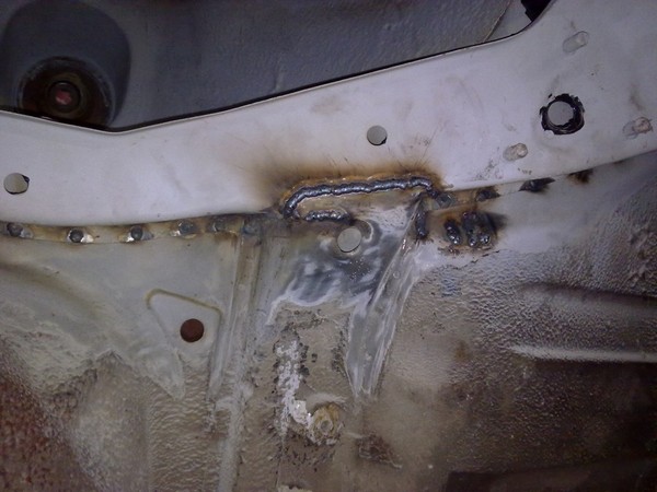 замена правого заднего лонжерона ВАЗ 2108