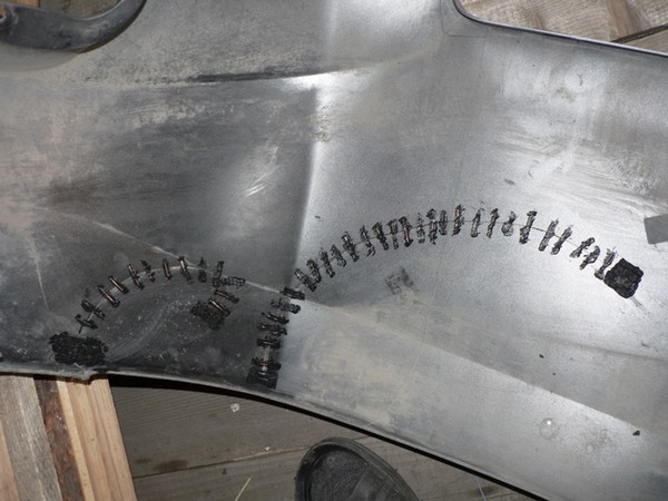 Ремонт заднего бампера своими руками Лада Гранта