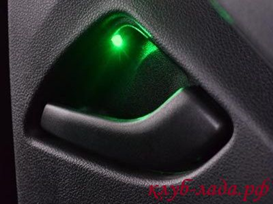 Подсветка ручек Лада Гранта